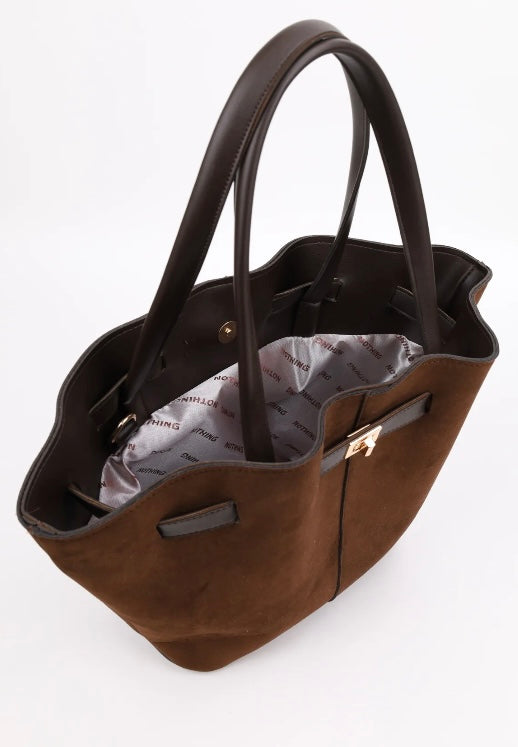 Structured Tote Bag Rosie - Brown