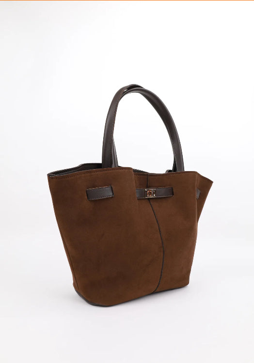 Structured Tote Bag Rosie - Brown