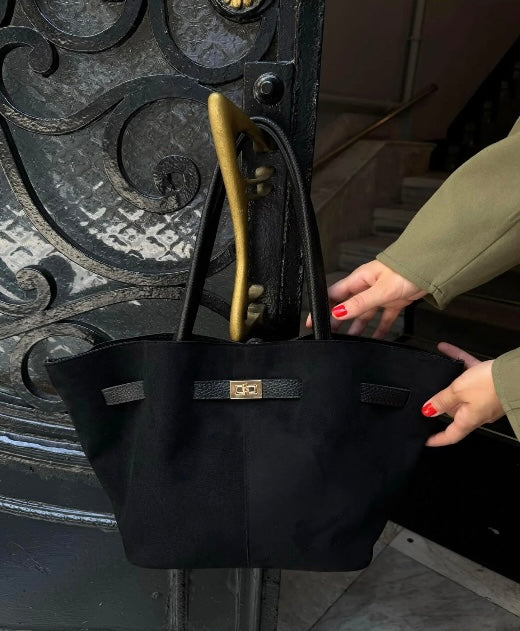 Structured Tote Bag Rosie - Black