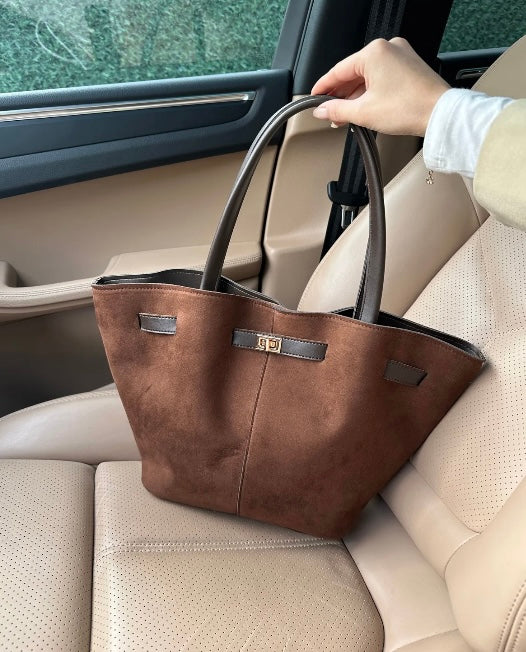 Structured Tote Bag Rosie - Brown
