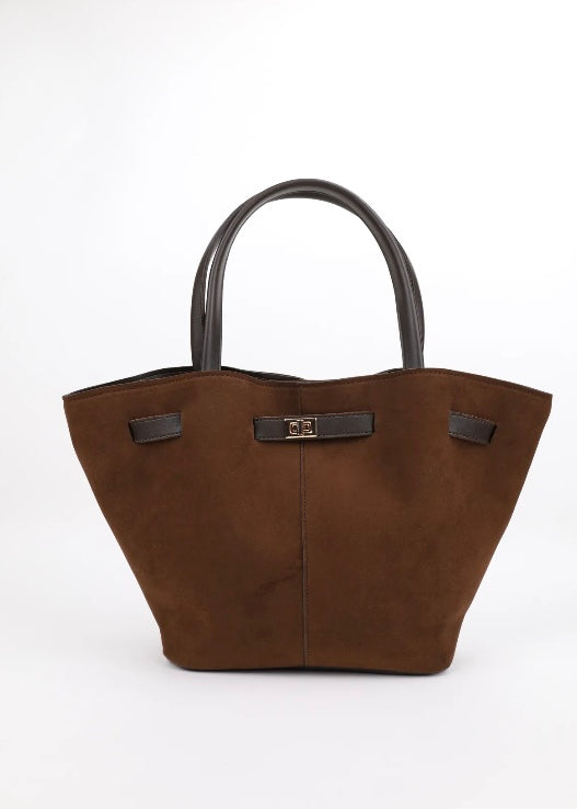Structured Tote Bag Rosie - Brown